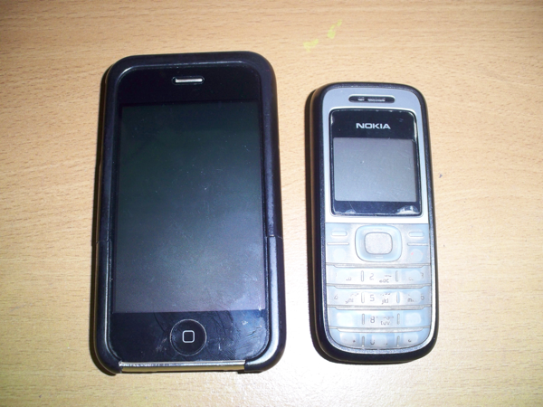 iPhone 3GS and Nokia 1200